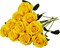 10PCS Yellow Artificial Roses with Long Stems – Realistic Silk Faux Flower Bouquet for Wedding, Bridal Bouquet, Valentine’s Day, Proposal, Party, Centerpieces & Home Decoration